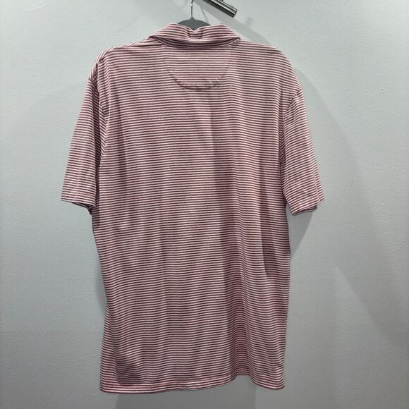 Johnnie-O Hangin' Out Striped Polo Shirt Size Large - Picture 7 of 9